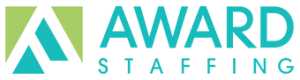 Logo of Award Staffing.