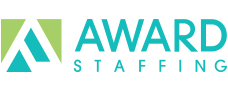 Logo of Award Staffing.