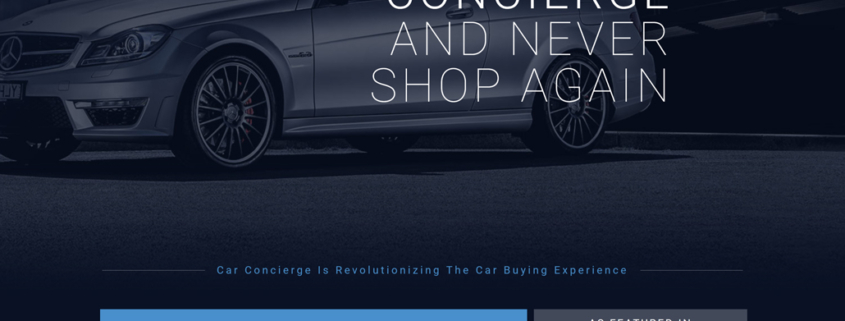 Custom Trustdyx website design for Car Concierge home page in Annandale, MN