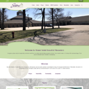 Custom WordPress website design for Mount Saint Benedict home page in Crookston, MN