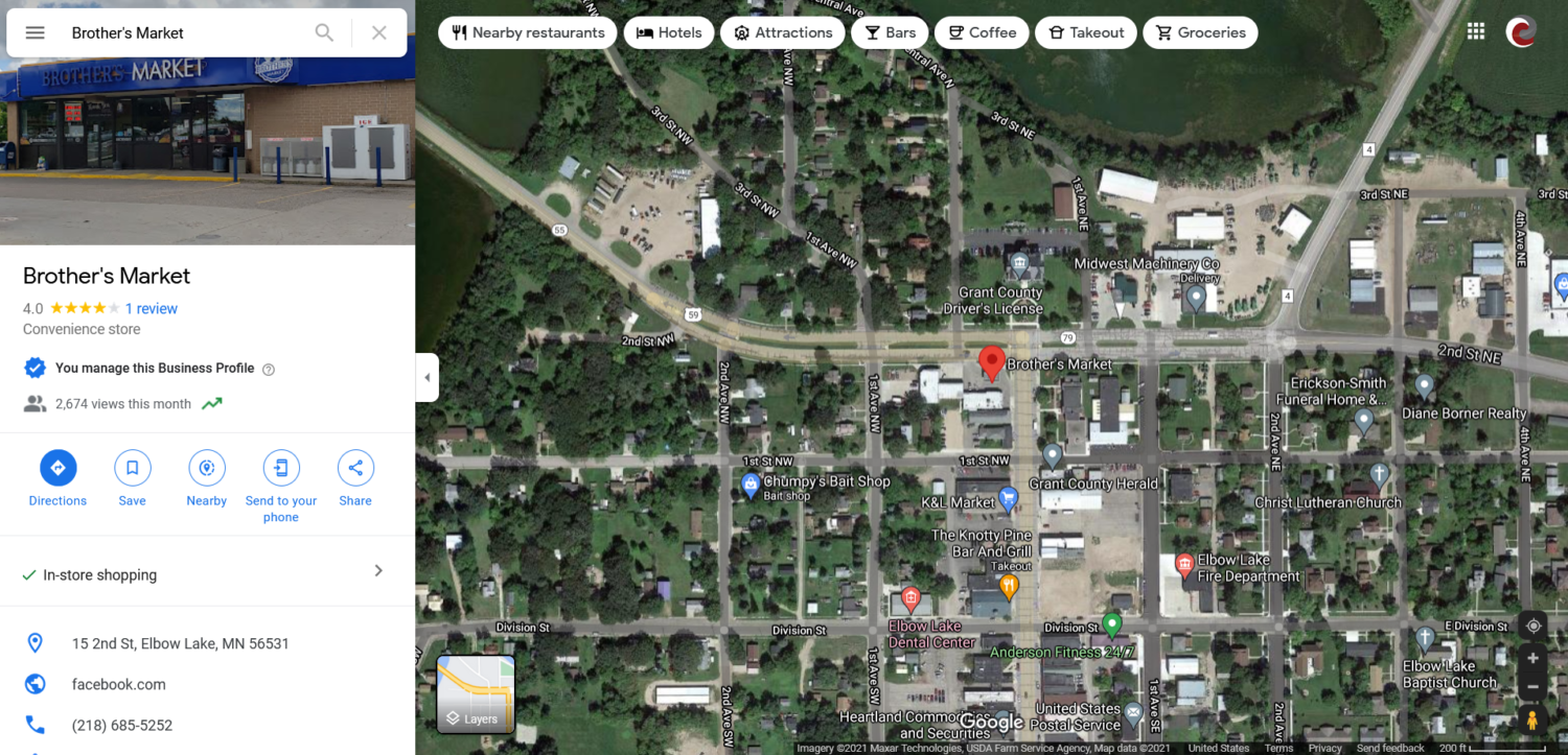 Brother’s Market Uses GMB To Grow Brand Alexandria, MN Cohlab