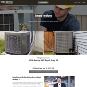 Custom Trustdyx website design for Ample Services home page in Katy, TX