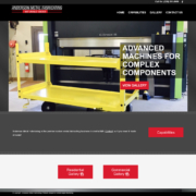 Custom WordPress website design for Anderson Metal Fabricating home page in Sartell, MN
