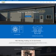 Custom Trustdyx website design for H&S Geothermal home page in St. Augusta, MN
