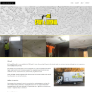 Custom Trustdyx website design for JDC Spray & Drywall home page in Elk River, MN