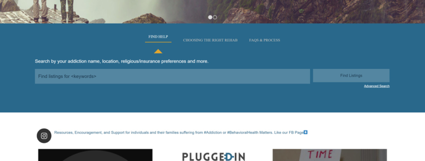Custom WordPress website design for Plugged In Recovery home page in Chandler, AZ