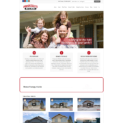 Custom WordPress website design for Progressive Builders home page in Big Lake, MN