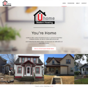 Custom WordPress website design for scsuHome home page in St. Cloud, MN