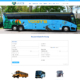 Home page of new 2021 website for Voigt’s Bus Service, featuring a large video at the top, request a quote form, full menu, and driver portal at top right.