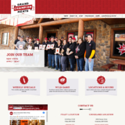 Custom WordPress website design for Grand Champion Meats home page in Foley, MN