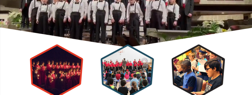 Custom WP website design for Saint Johns Boys Choir home page in Collegeville, MN
