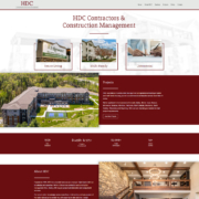 Custom WordPress website design for HDC Contractors & Construction Management home page in St. Joseph, MN